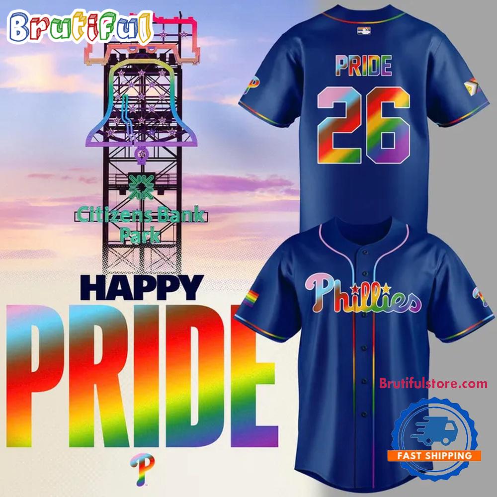 Philadelphia Phillies 2026 Happy Pride Night Baseball Jersey