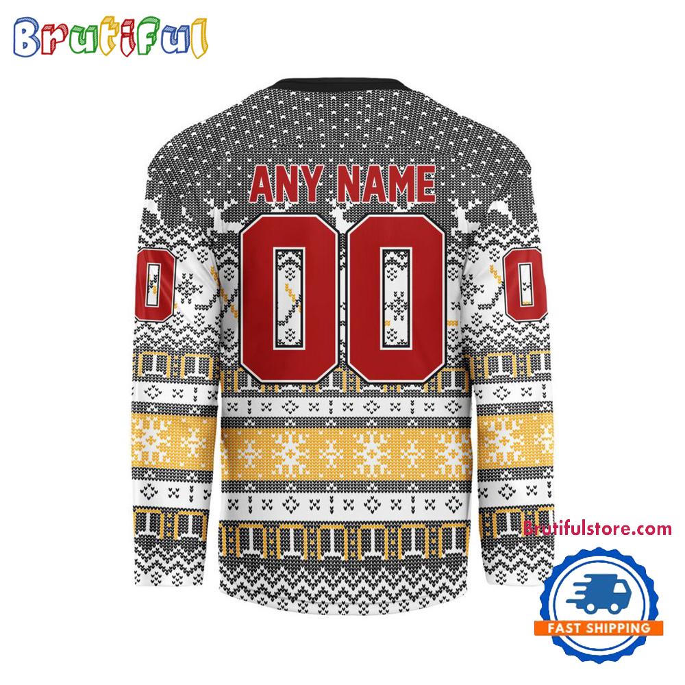 Pittsburgh Penguins 2025 NHL Christmas Personalized Hockey Jersey Design
