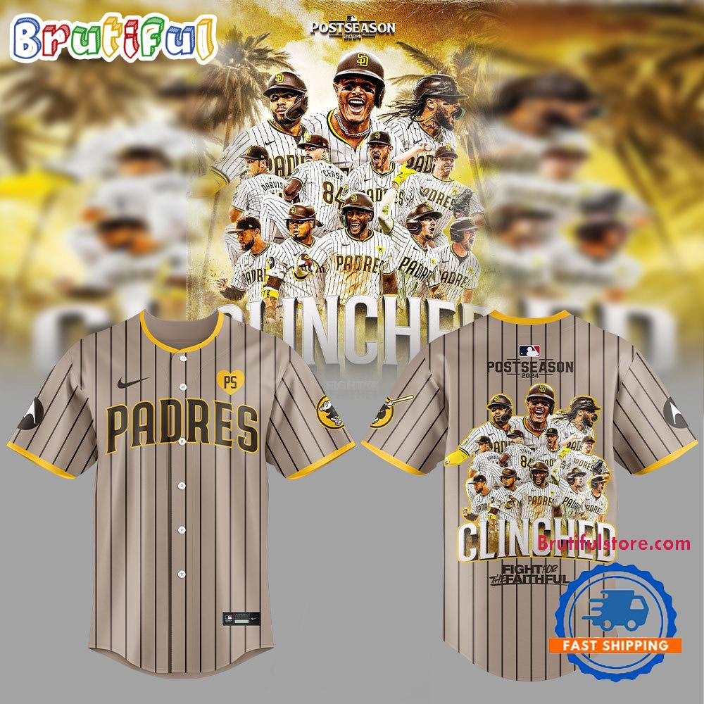 San Diego Padres Clinched 2024 October Ready Postseason Baseball Jersey Shirt