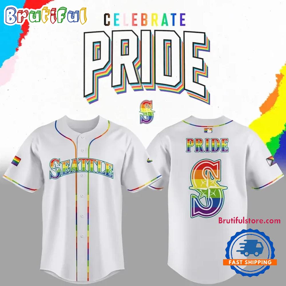 Seattle Mariners MLB Happy Pride Month Limited Edition Jersey Shirt 2025