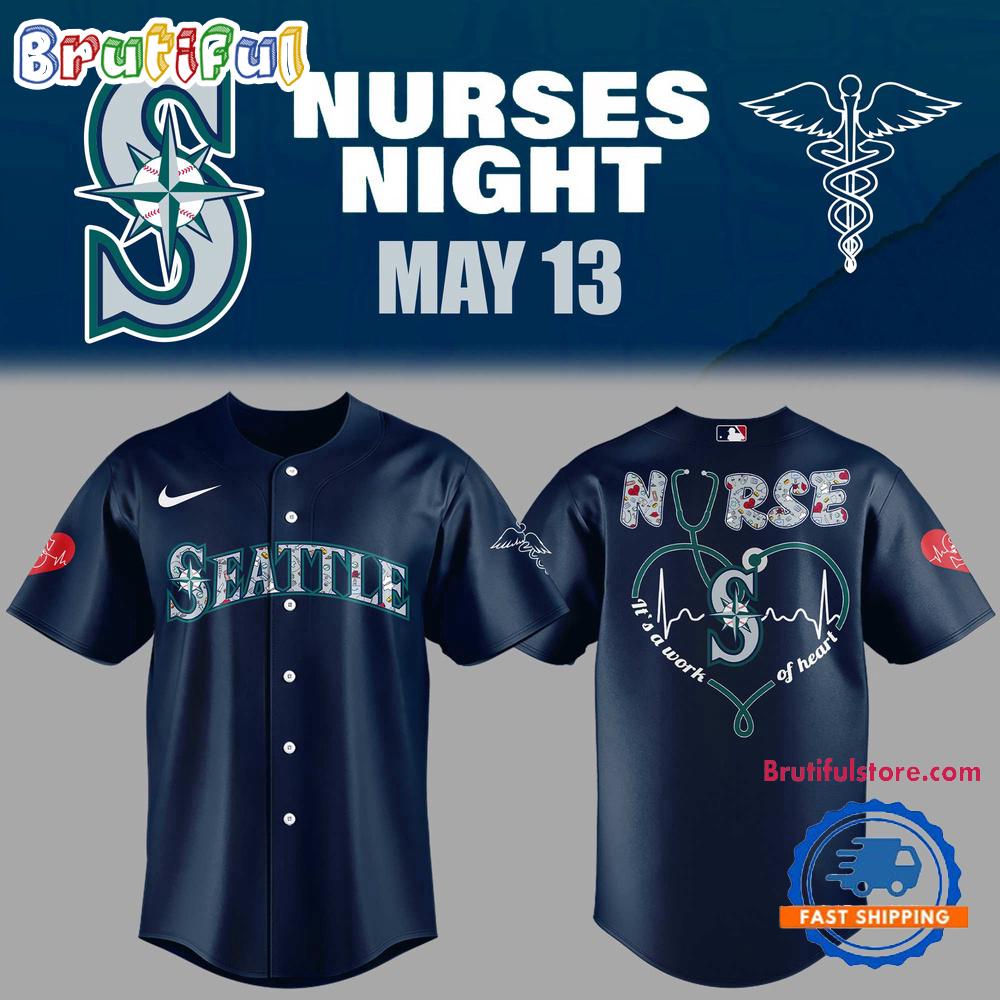 Seattle Mariners NURSES NIGHT 2025 Jersey Shirt