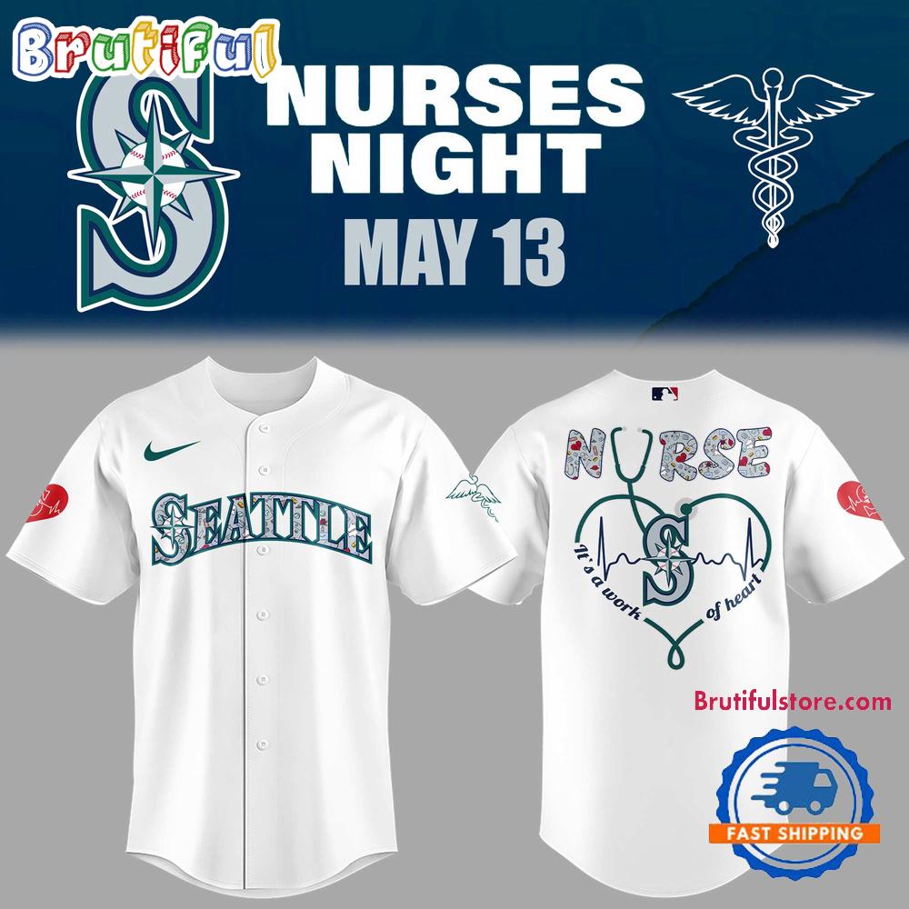Seattle Mariners NURSES NIGHT White Jersey