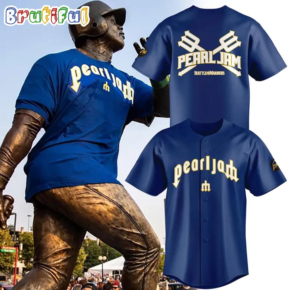 Seattle Mariners Pearl Jam Ten Club Night Baseball Jersey
