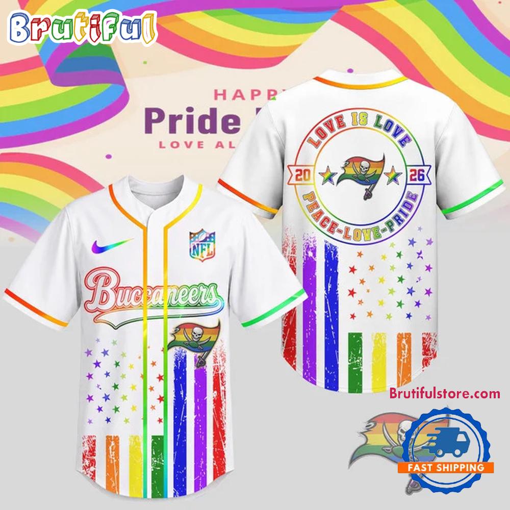 Tampa Bay Buccaneers 2026 NFL Pride Love Limited Edition Baseball Jersey