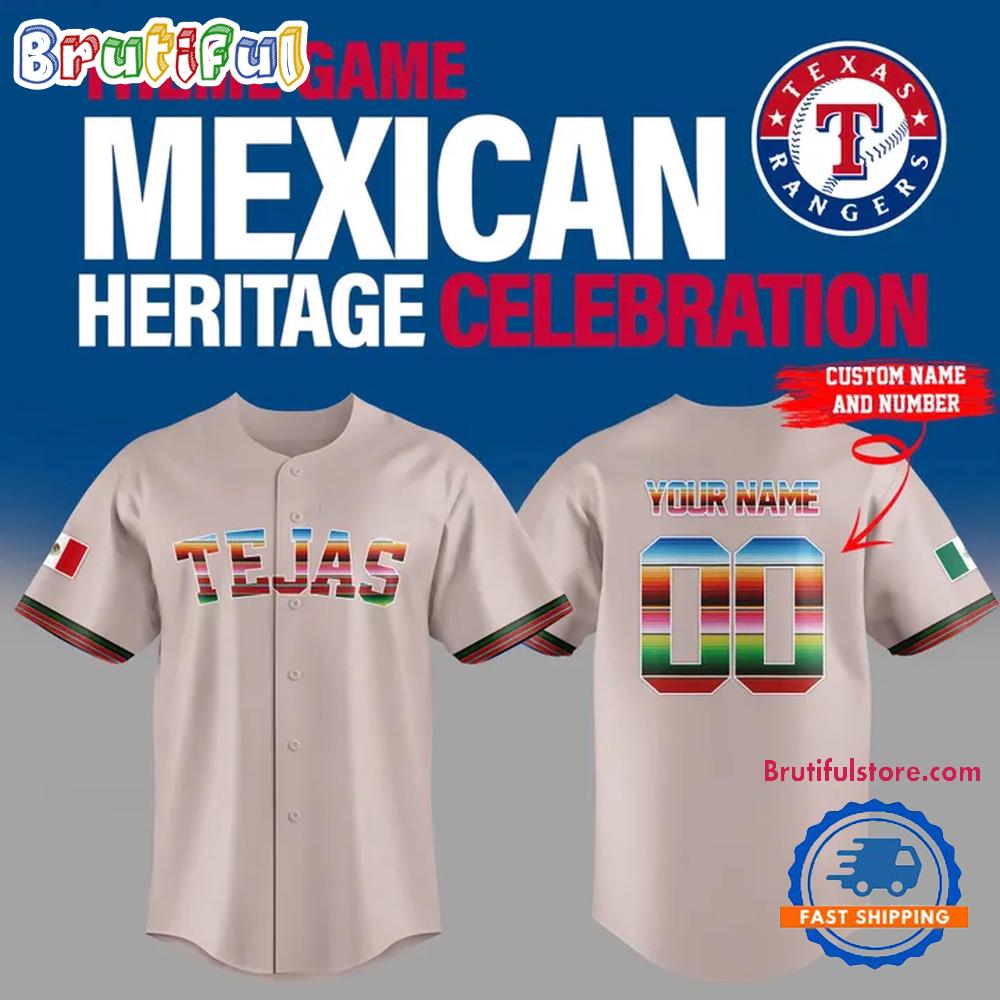 Texas Rangers Mexican Heritage Celebration 2025 Jersey Shirt