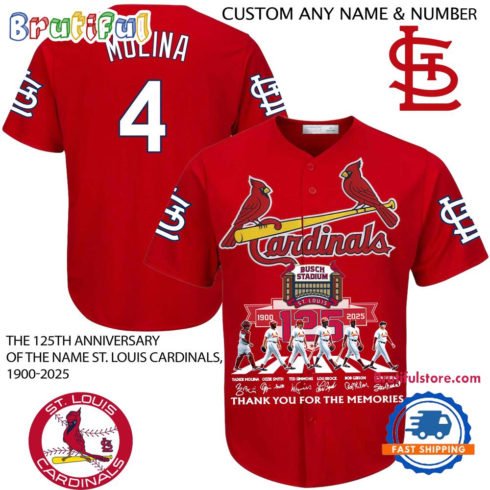 The 125th Anniversary Of The Name St. Louis cardinals 1900-2025 Baseball Jersey