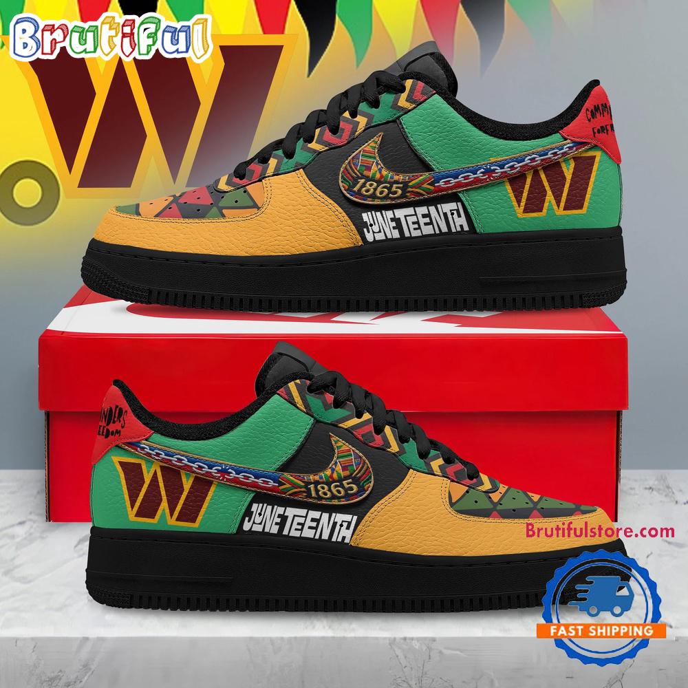 Washington Commanders 2026 NFL Juneteenth Air Force 1 Shoes Sneaker