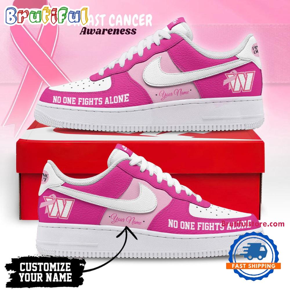 Washington Commanders Breast Cancer Awareness October Air Force 1 Shoes Sneaker